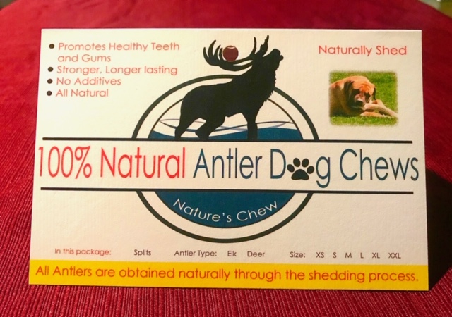 Antler Chew Front Label 